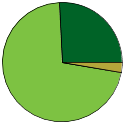 Pie chart of all name statuses