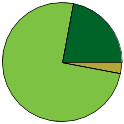 Pie chart of all name statuses