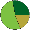 Pie chart of all name statuses