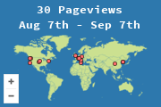 Locations of visitors to this page