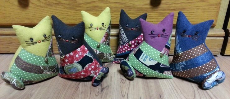 Patchwork Cat Doll pattern.  -    