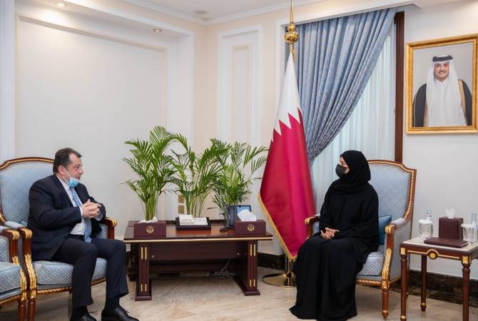 Посол Армении в Катаре с вице-спикером законодательного органа обсудил вопросы 
сотрудничества между двумя странами