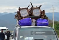 100,417 forcibly displaced persons from Nagorno-Karabakh cross into Armenia 