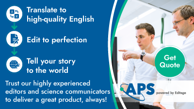 Author publication services for translation and copyediting assistance advertisement