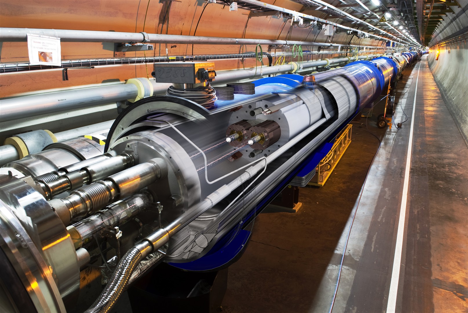 3d view photo of the LHC Machine.