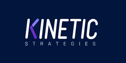 Kinetic Strategies logo on a blue background