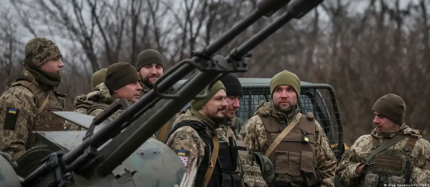 Украинские военные под Киевом