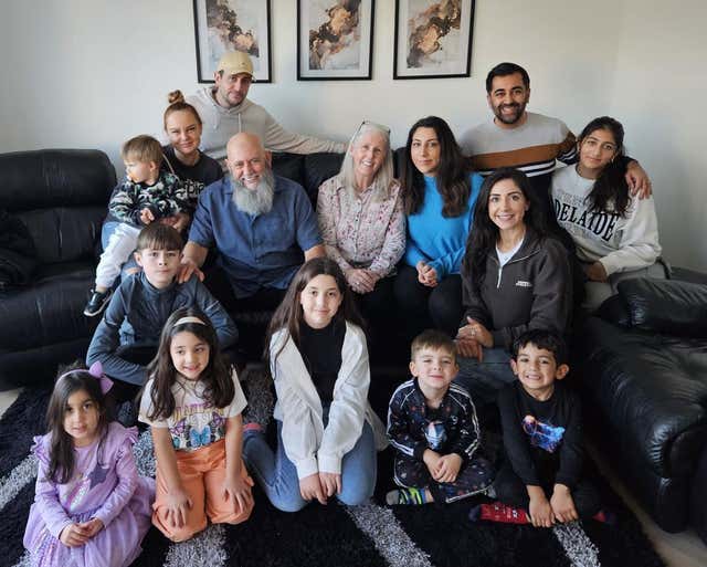 Humza Yousaf and family