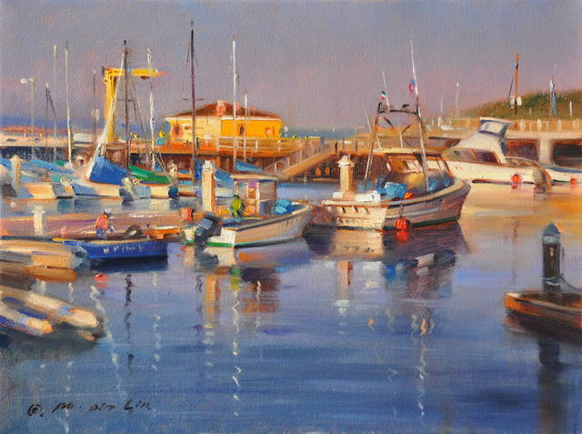 EveningMontereyBay12x16