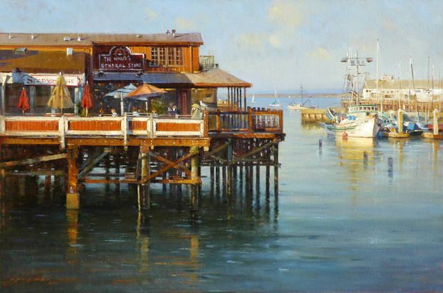 PoPinLin EveningLightsMonterey 24x36