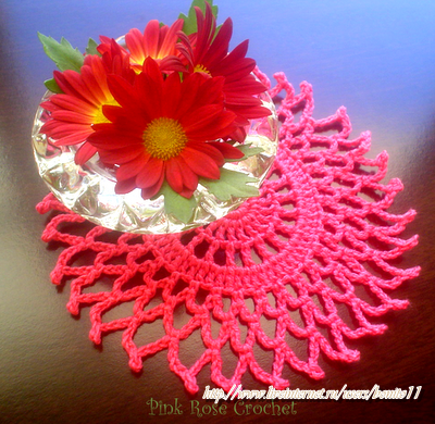 Centrinho Rosa Azalea Crochet Doilie (400x390, 445Kb)