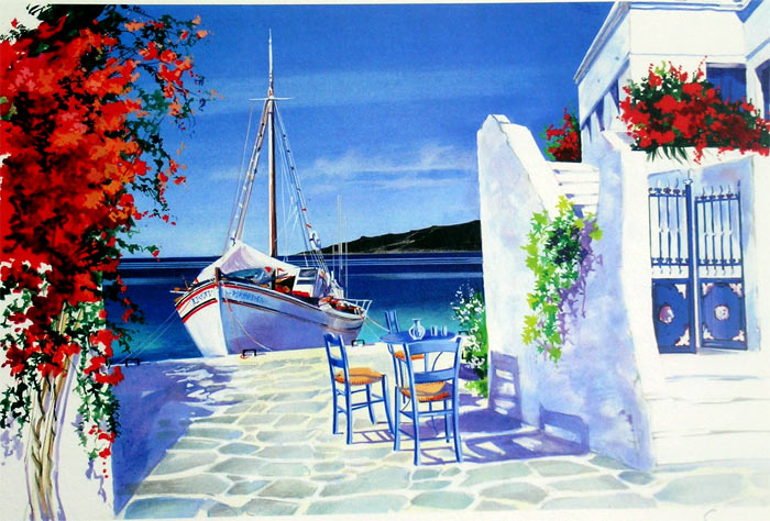 André Savy - Santorini Walkway - Tutt'Art@  (6) (700x474, 102Kb)