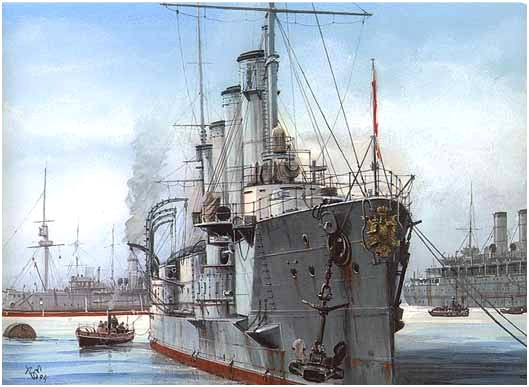 01 крейсер в порту (529x387, 127Kb)