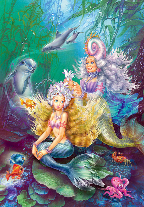 Teen Little Mermaid (490x700, 592Kb)