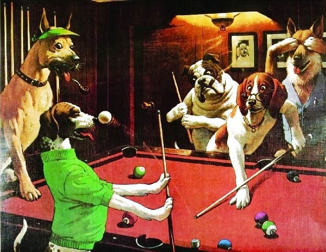 142474892_8_arthursarnoffpoolroomposterscratchingbeagle31 (636x491, 337Kb)