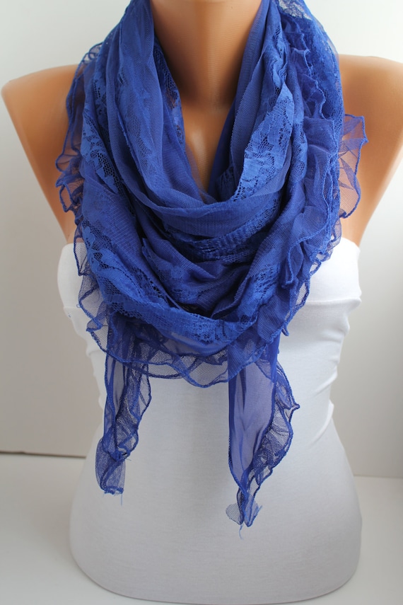 NEW- Cobalt Blue Scarf  Shawl