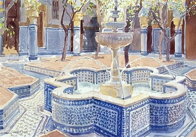 The Blue Fountain, 2000 (655x458, 318Kb)