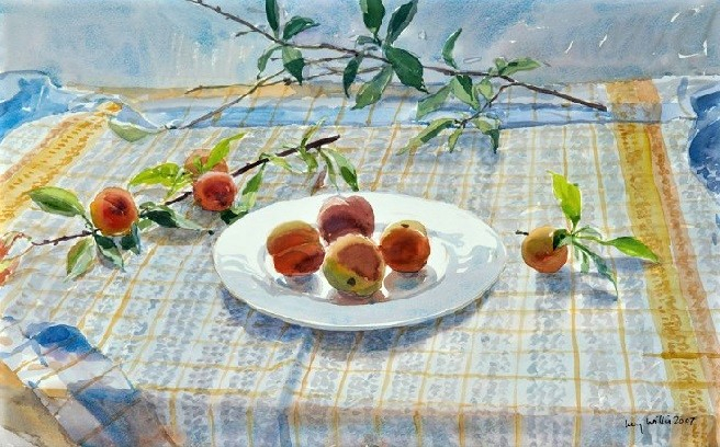 Peaches on a Plate (656x408, 296Kb)
