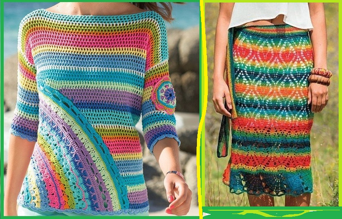 Джемпер и юбка радуга (700x448, 462Kb)