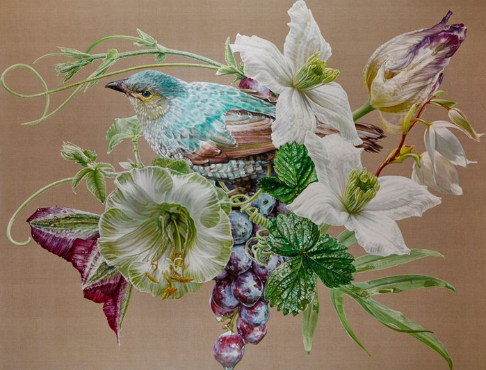 12-Jade Bird of Dreams and Tranquility, 2015, oil on linen, 192 x 252cm (700x532, 389Kb)