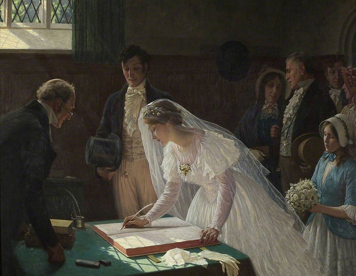 Edmund_Blair_Leighton_-_The_Wedding_Register (700x542, 363Kb)