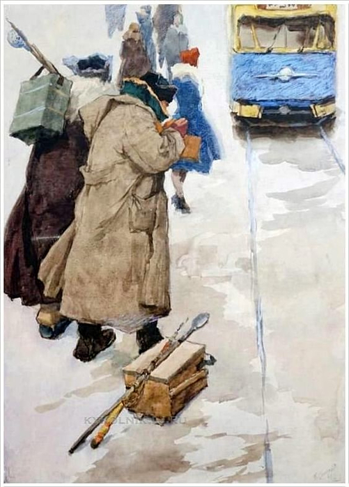 Семёнов Борис Александрович (1917-1991) « ыбаки» 1961 (501x700, 302Kb)