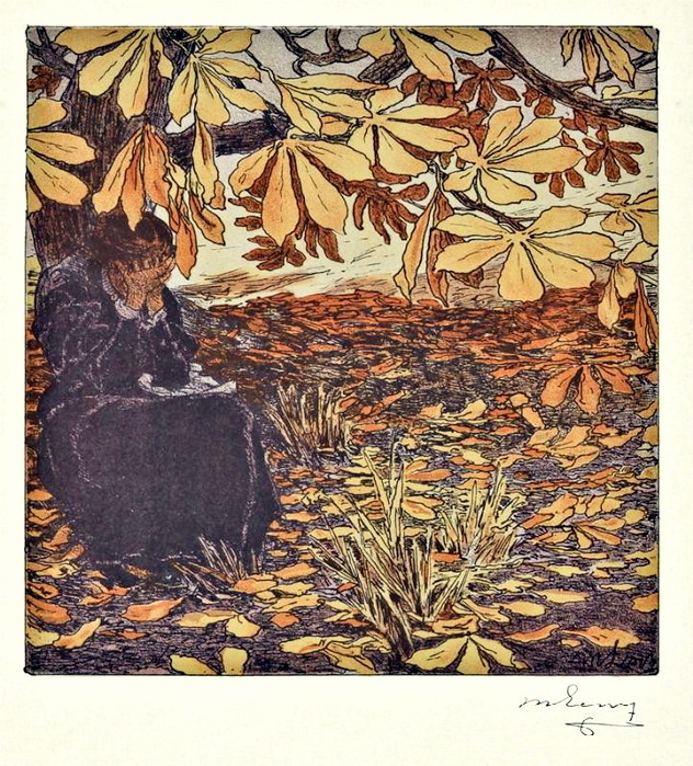 0 0 Осень. Плачущая женщина под деревом (Autumn. Crying woman sat under a tree). 1898 (632x699, 520Kb)