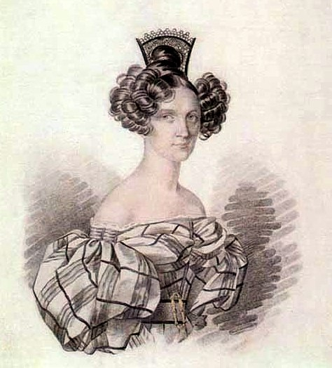 0 0 Карл Гампельн, Талызина Ольга Николаевна (1803-1882), урожденная графиня Зубова, внучка А.В. Суворова. (474x524, 166Kb)