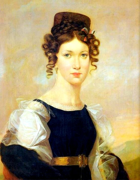 0 0   афал Хадзевич, портрет Антонины Хадзевич Гепнер (1813-1870), 1828 год (543x700, 360Kb)