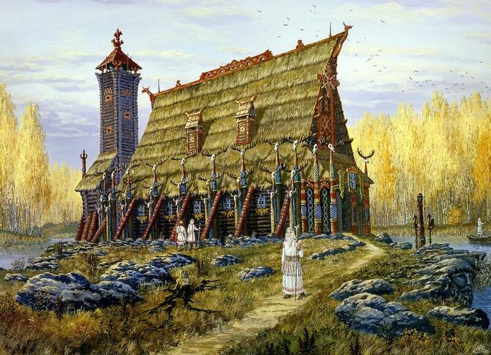 Храм Хорса. Осень (700x506, 504Kb)