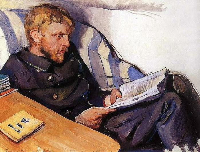 0 0 «Портрет Б.А.Серебрякова, мужа Зинаиды Евгеньевны», 1908 год (700x531, 456Kb)