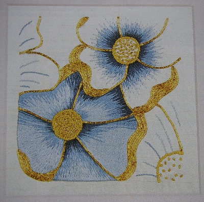 Gold work embroidery | silk shading goldwork flower tutorial masterclass embroidery patterns ...