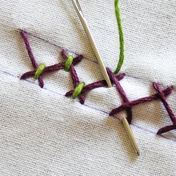 How-To Instructions for nearly any embroidery stitch.  This site will come in very handy!