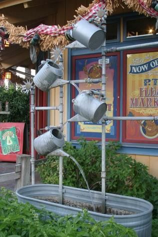 The watering cans at Disneyland.