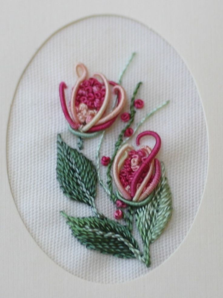 Brazilian Embroidery - Instructions for stitches are found in Art of Dimensional Embroidery by Maria Freitas.