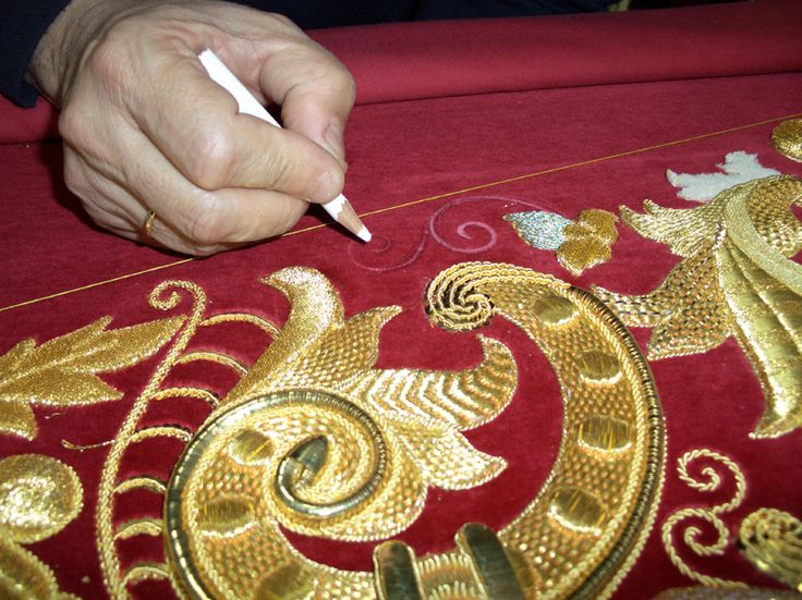 Beautiful goldwork embroidery!