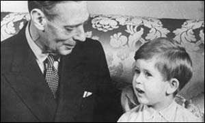 King George VI and Prince Charles