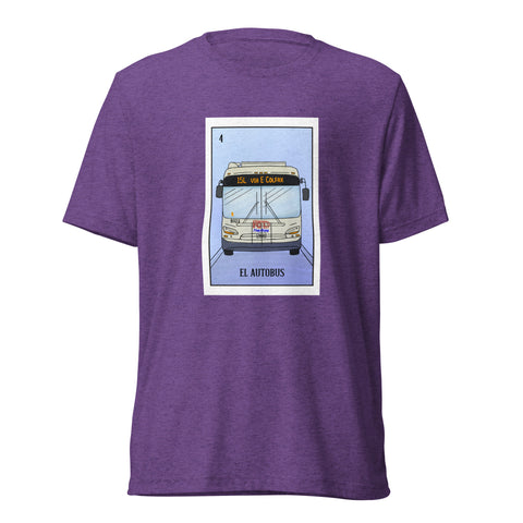 Denverite Lotería T-Shirt - El Autobus - Purple