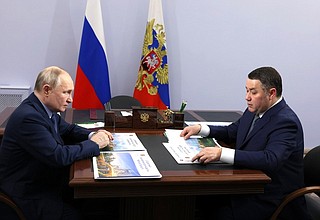С губернатором Тверской области Игорем Руденей.