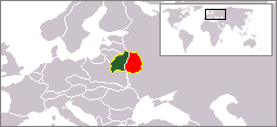 Западная Белоруссия на карте