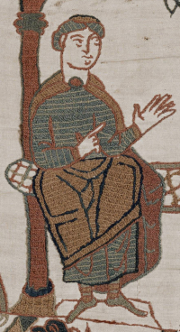 Одо, епископ Байё. Изображение на гобелене из Байё, конец XI века