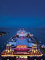 Image 28Aerial view of Navy Pier at night (from Chicago)