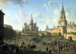 Красная площадь. Картина Ф. Алексеева. 1808 год