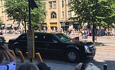Автомобиль президента США в Хельсинки.