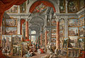 Картинная галерея с видом на Современный Рим, Джованни Паоло Паннини, 1757