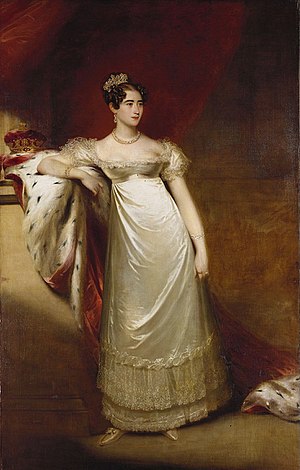 Уильям Бичи. «Августа, герцогиня Кембриджская». 1818. Королевская коллекция, Лондон