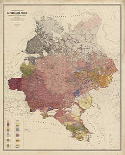 Этнографическая карта Европейской России (1875 г.)