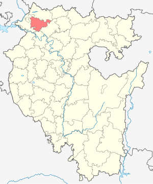 Калтасинский район на карте