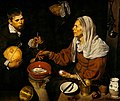 Веласкес, «Старая женщина, готовящая яичницу»