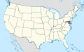 Мэриленд на карте США